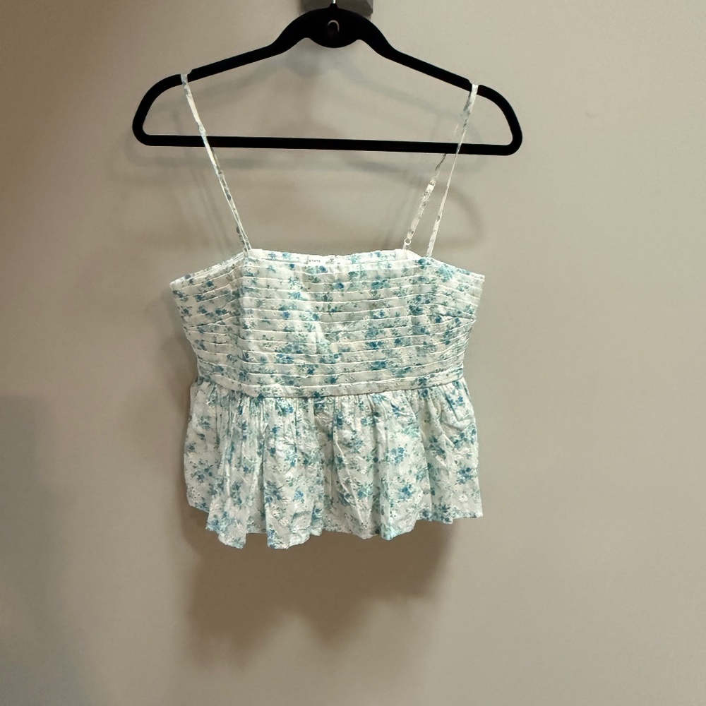 Flirty Spaghetti Strap Floral Top